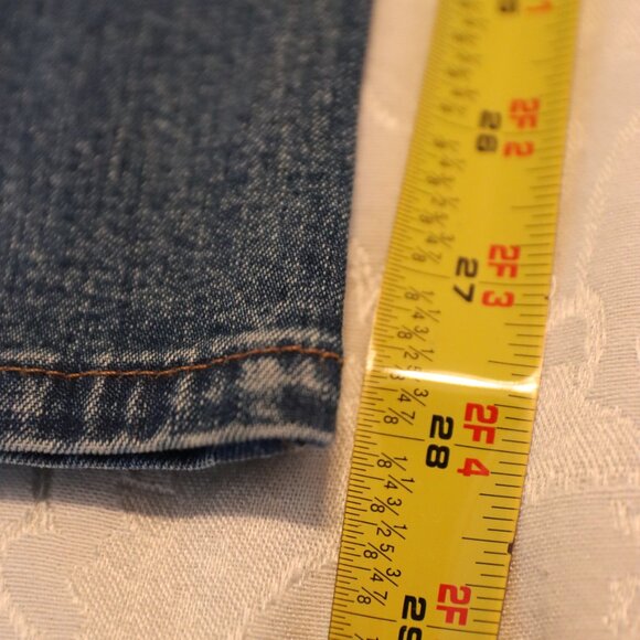Lauren Jeans Co. Ralph Lauren Denim Blue 5 Pocket Zip Fly Jeans Size 12 petite - Picture 14 of 16